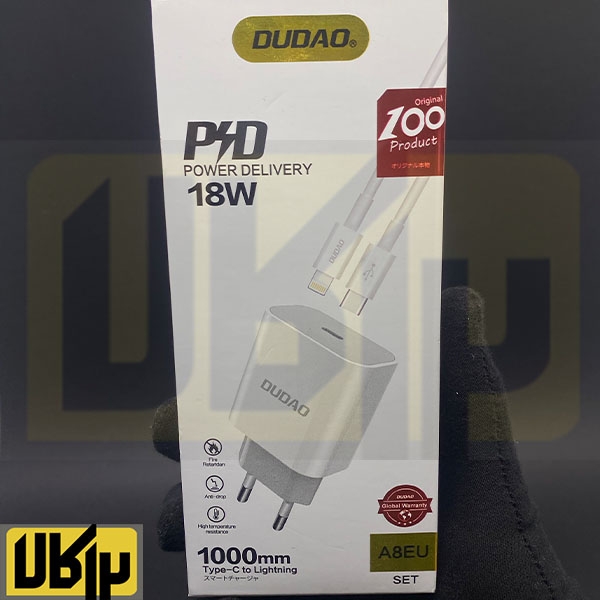 تصویر  شارژ 18W فست شارژ DUDAO مدل A8EU