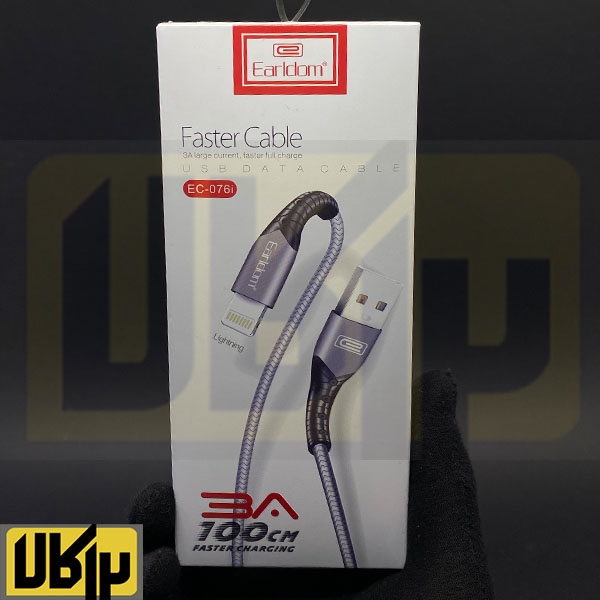 تصویر  کابل تبدیل USB به لایتنینگ ارلدام مدل EC-076i طول 1 متر