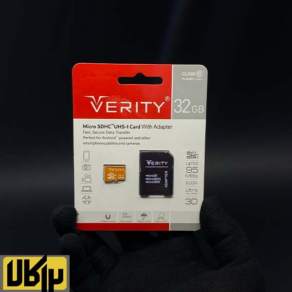 تصویر  VERITY MicroSDHC Class 10 U1 95MB/S Memory Card 32GB 