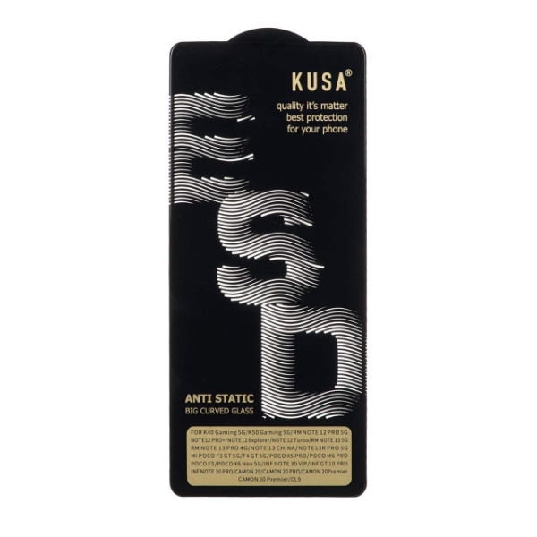 تصویر  محافظ صفحه نمایش شیشه ای Full Cover Kusa Anti Static ESD مدل Xioami Poco f5  