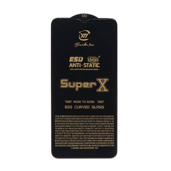 تصویر  محافظ صفحه نمایش آنتی استاتیک Full Cover Super X مدل A03S