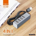 تصویر  هاب 4 پورت USB 2.0 موکسوم مدل MX-HB04