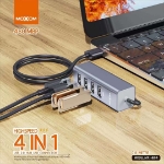 تصویر  هاب 4 پورت USB 2.0 موکسوم مدل MX-HB04