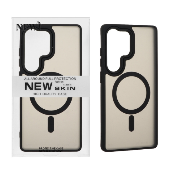 تصویر  قاب New Skin مات Magsafe مدل Samsung Galaxy S25 Ultra - مشکی 