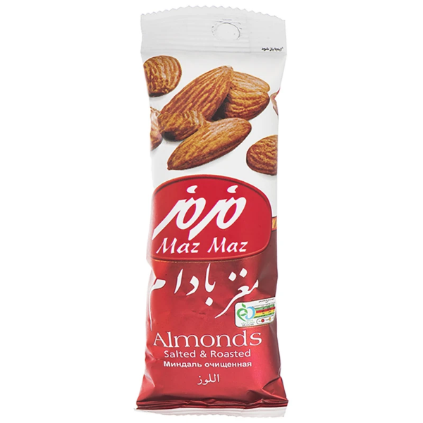 تصویر  مغز بادام مزمز مقدار 37 گرم