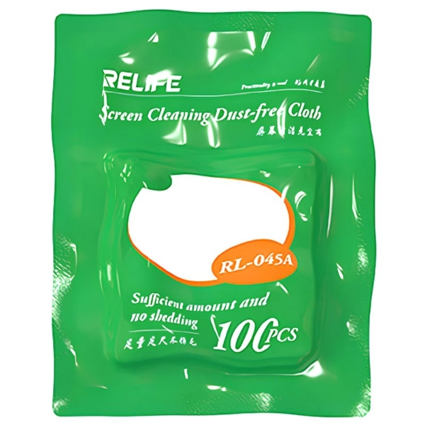 تصویر  دستمال پلی استر پاک کننده گوشی Relife RL-045A بسته 100 عددی