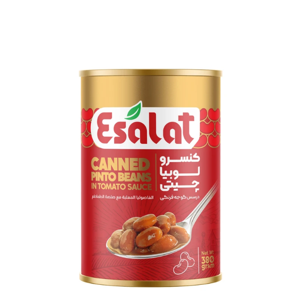 تصویر  کنسرو لوبیا چیتی در سس گوجه فرنگی اصالت - 380 گرم